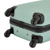 kensie Women's Hillsboro Luggage & Travel Bags Set, Green Granite, 20" Carry - On