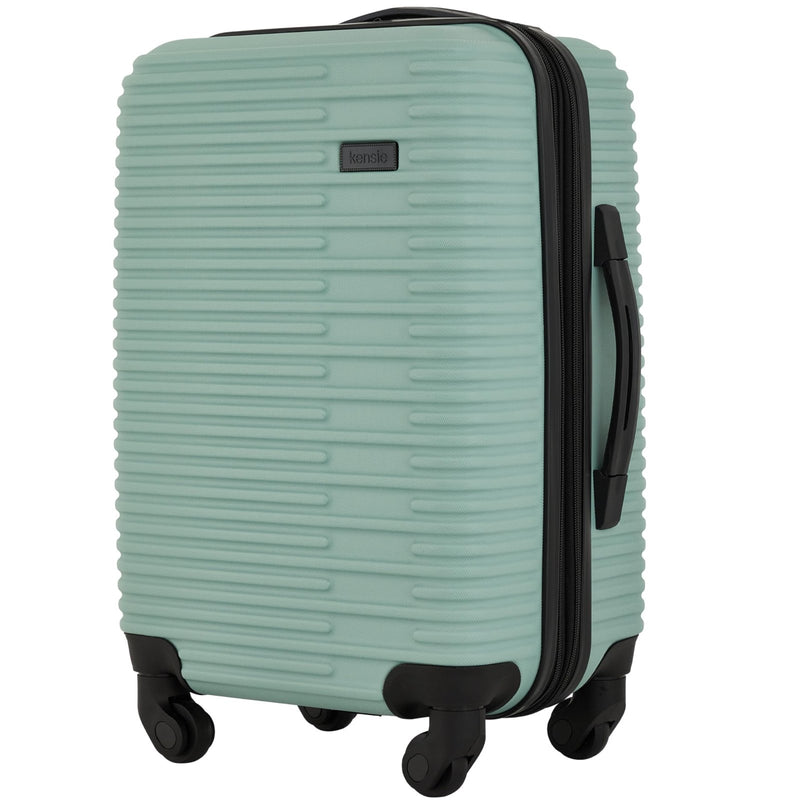 kensie Women's Hillsboro Luggage & Travel Bags Set, Green Granite, 20" Carry - On