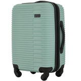 kensie Women's Hillsboro Luggage & Travel Bags Set, Green Granite, 20" Carry - On