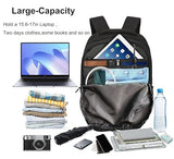 KEOFID Casual Backpack for Men and Women, Hiking Backpack for Travel, Black Daypacks for Sports, College, Water Resistant(Black)
