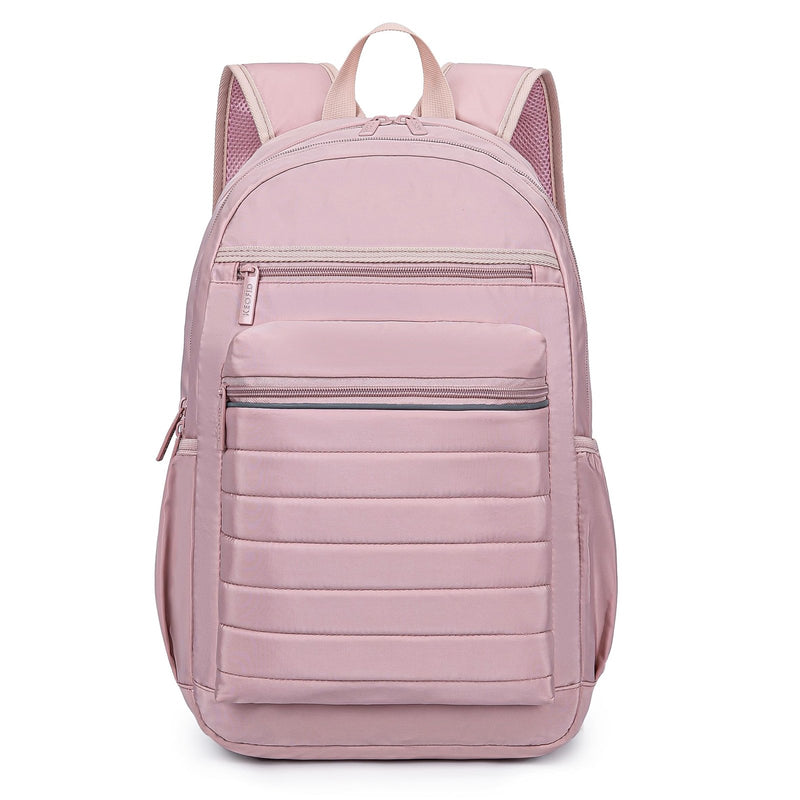 KEOFID Travel Backpack for Women, Womens Work Backpacks, Backpack Purse, Back pack for College Girls, Carry - On Travel Backpacks,Pink Bookbag (Light Pink)