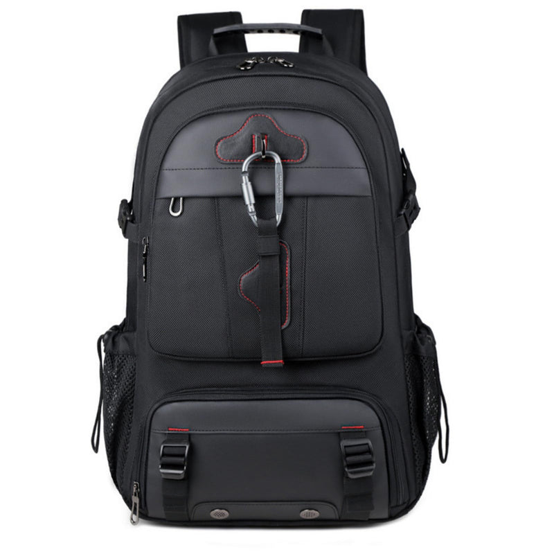 KEQIKAI Travel Backpack 50L, 17 Inch Laptop Backpack for Men Women, Large Waterproof Carry On Backpack, TSA Friendly Flight Approved Anti - Theft Backpack with USB Interface & Shoe Compartment, Black