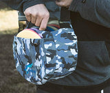 Kestrel Disc Golf Bag - Fits 6-10 Golf Discs + Bottle - For Beginner & Advanced Golfers - Extremely Durable Canvas - Frisbee Golf Bag - Small Sling/Shoulder Disc Golf Bag For Men & Women (Gray)