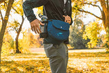 Kestrel Disc Golf Bag - Fits 6-10 Golf Discs + Bottle - For Beginner & Advanced Golfers - Extremely Durable Canvas - Frisbee Golf Bag - Small Sling/Shoulder Disc Golf Bag For Men & Women (Gray)