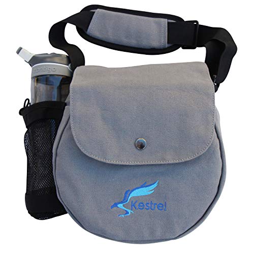 Kestrel Disc Golf Bag - Fits 6-10 Golf Discs + Bottle - For Beginner & Advanced Golfers - Extremely Durable Canvas - Frisbee Golf Bag | Backpacks4Less