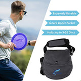 Kestrel Disc Golf Bag - Fits 6-10 Golf Discs + Bottle - For Beginner & Advanced Golfers - Extremely Durable Canvas - Frisbee Golf Bag - Small Sling/Shoulder Disc Golf Bag For Men & Women (Gray)