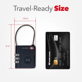 KeySmart SmartLock Tracking Luggage Locks, TSA Locks for Luggage, GPS Tracker, Combination Lock Compatible with Apple Find My App, Best Travel Essentials, Replaceable Non - Rechargeable Battery (1 Pack)