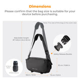 K&F CONCEPT 2 in 1 Sling Bag Everyday Shoulder Bag & Multifunction Photography Crossbody Camera DSLR Backpack Portable Bag Black