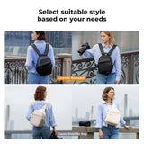 K&F CONCEPT Camera Backpack, Lightweight Camera Bag for Photographers, Portable Photography Bag Compatible with Canon/Nikon/Sony - Black