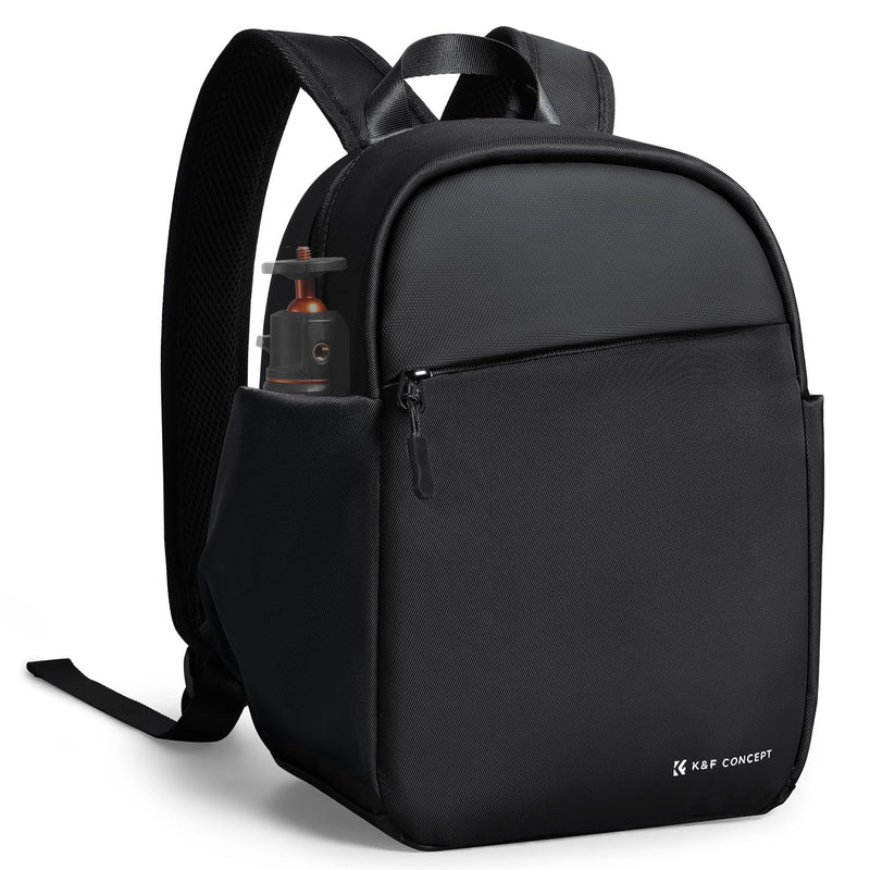 K&F CONCEPT Camera Backpack, Lightweight Camera Bag for Photographers, Portable Photography Bag Compatible with Canon/Nikon/Sony - Black