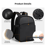 K&F CONCEPT Camera Backpack, Lightweight Camera Bag for Photographers, Portable Photography Bag Compatible with Canon/Nikon/Sony - Black
