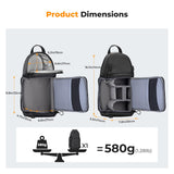 K&F CONCEPT Camera Sling Bag Crossbody Bag Camera Shoulder Backpack DSLR/SLR/Mirrorless Photography Bags Compatible with Canon/Nikon/Sony/Fuji/Gopro/DJI