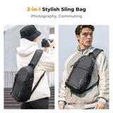 K&F CONCEPT Camera Sling Bag Crossbody Bag Camera Shoulder Backpack DSLR/SLR/Mirrorless Photography Bags Compatible with Canon/Nikon/Sony/Fuji/Gopro/DJI