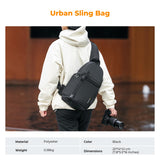 K&F CONCEPT Camera Sling Bag Crossbody Bag Camera Shoulder Backpack DSLR/SLR/Mirrorless Photography Bags Compatible with Canon/Nikon/Sony/Fuji/Gopro/DJI