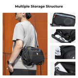K&F CONCEPT Camera Sling Bag, Crossbody Sling Shoulder Bag with Hardshell Protection &Tripod Holder Compatible with Canon/Nikon/Sony DSLR/SLR/Mirrorless Cameras and Lenses