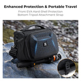 K&F CONCEPT Camera Sling Bag, Crossbody Sling Shoulder Bag with Hardshell Protection &Tripod Holder Compatible with Canon/Nikon/Sony DSLR/SLR/Mirrorless Cameras and Lenses