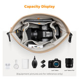 K&F CONCEPT Camera Sling Bag Small Compact Case, Cute Soft Camera Pouch Handbag for Urban Street Photography