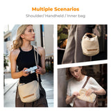 K&F CONCEPT Camera Sling Bag Small Compact Case, Cute Soft Camera Pouch Handbag for Urban Street Photography