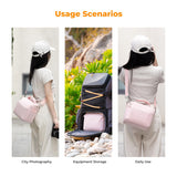 K&F CONCEPT Camera Sling Bag Small Crossbody Camera Case DSLR/SLR/Cute Compact Shoulder Photography Bags for Photographers