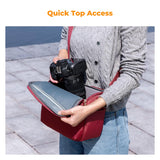 K&F CONCEPT Camera Sling Bag Small Crossbody Camera Case DSLR/SLR/Cute Compact Shoulder Photography Bags for Photographers
