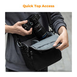 K&F CONCEPT Camera Sling Bag Small Crossbody Camera Case DSLR/SLR/Cute Compact Shoulder Photography Bags for Photographers
