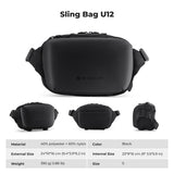K&F Concept Small Sling Bag Everyday Shoulder Bag & Multifunction Photography Compact Crossbody Camera DSLR Portable Bag