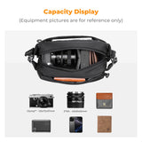 K&F Concept Small Sling Bag Everyday Shoulder Bag & Multifunction Photography Compact Crossbody Camera DSLR Portable Bag