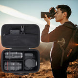 khanka Camera Case for Canon EOS Rebel T7/T100/T6/R50/R100/R5/R7/R8/R6 Mark II/SL3 DSLR Camera,Travel Protective Carrying Case for Canon EOS Rebel Camera and 18 - 55mm/18 - 45mm Lens(Case Only)