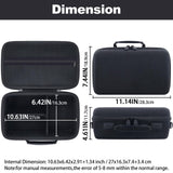 khanka Camera Case for Canon EOS Rebel T7/T100/T6/R50/R100/R5/R7/R8/R6 Mark II/SL3 DSLR Camera,Travel Protective Carrying Case for Canon EOS Rebel Camera and 18 - 55mm/18 - 45mm Lens(Case Only)