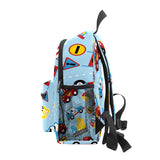 Kids School Bag Girls Boys Preschool Toddler Backpack for Boy Girl Lightweight Shoulder Book Bag for Kids Perfect Back Pack for Toddler to Kindergarten Firefighter Police Car Blue