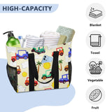 Kigai Vintage Jeeps Beach Bag for Women, Waterproof Sandproof Large Tote Casual Bag for Beach Pool Swim