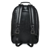 kiisy 3D Lion Leather Laptop Backpack Unique Designer Fashion Travel Rivet Punk Backpack (Black G)