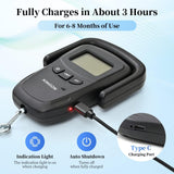 KINGON Rechargeable Luggage Scale, Digital Portable Bag Scale for Travel, Suitcase Weight Scale with Strap & Comfortable Handle, 110lb/50kg Capacity