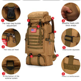 King'sGuard 70L Camping Hiking Backpack Tactical Backpack Military Molle Rucksack Backpack for Outdoor