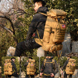 King'sGuard 70L Camping Hiking Backpack Tactical Backpack Military Molle Rucksack Backpack for Outdoor