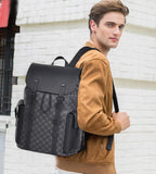 KingTo Laptop Backpack for Men Luxury Anti - Theft Travel Backpack Casual Business Waterproofing Computer Bag (A - Black - 1)