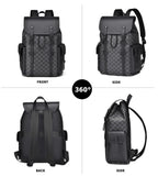 KingTo Laptop Backpack for Men Luxury Anti - Theft Travel Backpack Casual Business Waterproofing Computer Bag (A - Black - 1)