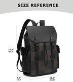 KingTo Laptop Backpack for Men Luxury Anti - Theft Travel Backpack Casual Business Waterproofing Computer Bag (B - Brown)