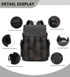 KingTo Laptop Backpack for Men Luxury Anti - Theft Travel Backpack Casual Business Waterproofing Computer Bag (B - Brown)
