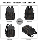 KingTo Laptop Backpack for Men Luxury Anti - Theft Travel Backpack Casual Business Waterproofing Computer Bag (B - Brown)