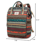 Kinmac Waterproof Laptop Backpack For Laptop Up to 15.6 Inch Men Women Travel Outdoor Backpack (Bohemian)