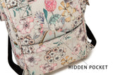Kinmac Wide Open Style Laptop Backpack for Laptop Up to 15.6 Inch Men Women Travel Outdoor Backpack (Floral)