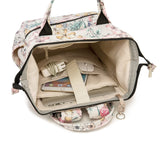 Kinmac Wide Open Style Laptop Backpack for Laptop Up to 15.6 Inch Men Women Travel Outdoor Backpack (Floral)
