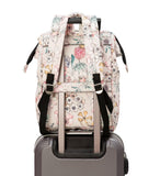 Kinmac Wide Open Style Laptop Backpack for Laptop Up to 15.6 Inch Men Women Travel Outdoor Backpack (Floral)