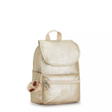 Kipling Ezra Small Metallic Backpack Starry Gold Metallic