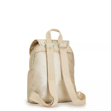 Kipling Ezra Small Metallic Backpack Starry Gold Metallic