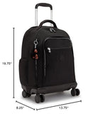 Kipling New Zea 15" Laptop Rolling Backpack True Black