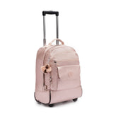 Kipling Sanaa Large Metallic Rolling Backpack Quartz Metallic