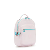 Kipling Seoul Small Metallic Tablet Backpack Sea Pink Met