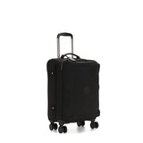 Kipling Spontaneous Softside Spinner Wheel Luggage, Integrated TSA Accepted Lock, Black Noir, Carry - On 21,KI5508